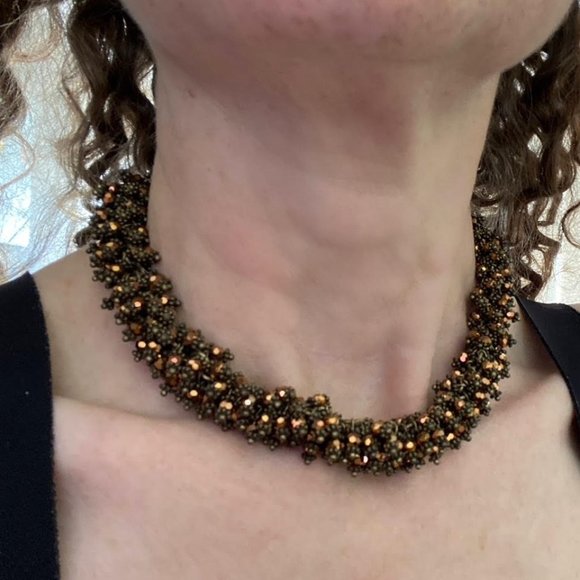 Sparkly, chunky, glamorous statement necklace - Picture 1 of 3